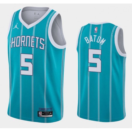 Herren NBA Charlotte Hornets Trikot Nicolas Batum 5 Jordan Brand 2020-2021 Icon Edition Swingman